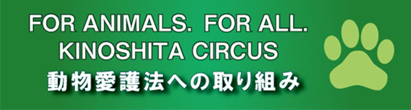 動物愛護法に関する弊社木下サーカスの方針