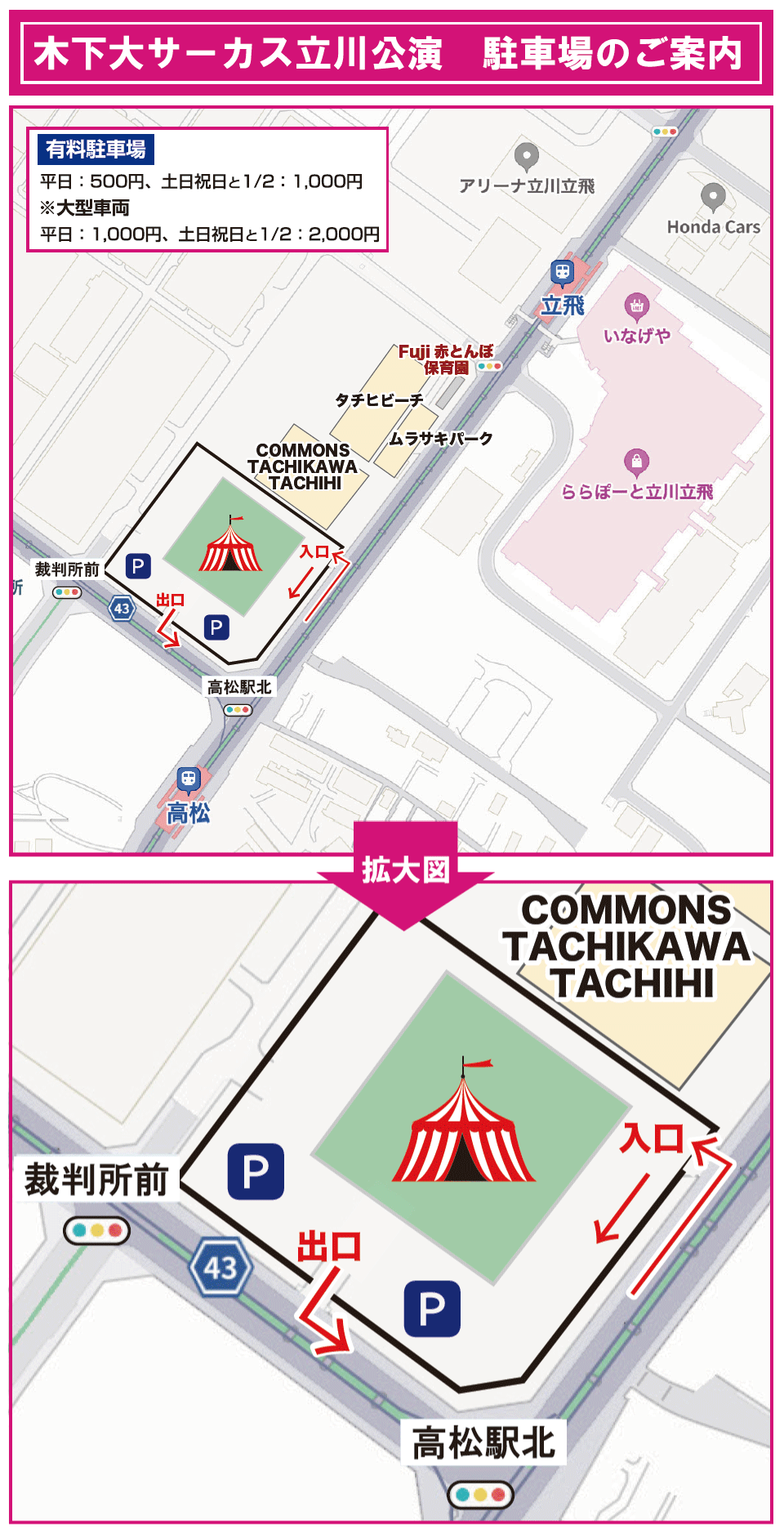 駐車場のご案内